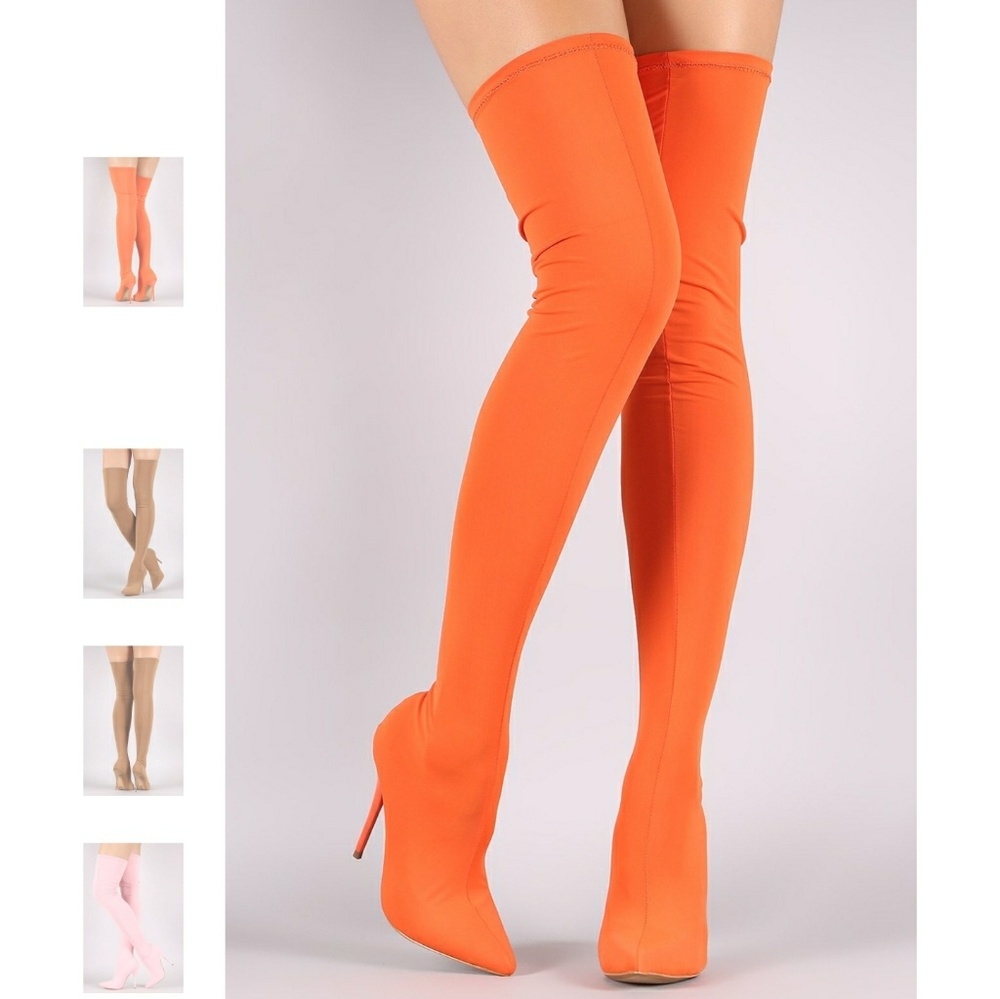 Shoe Republic LA fitted elastane stiletto …